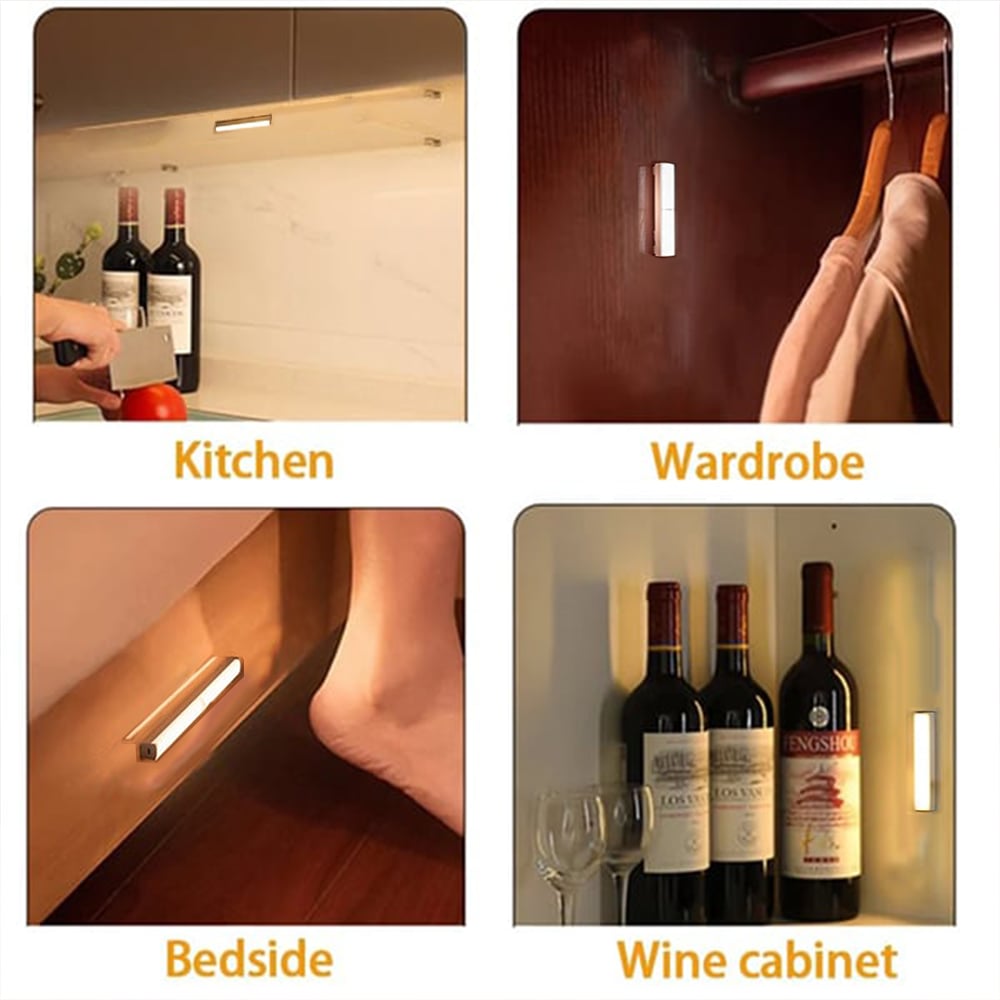 💡 Punch-free Smart Sensor Magnetic Rechargeable LED Lights