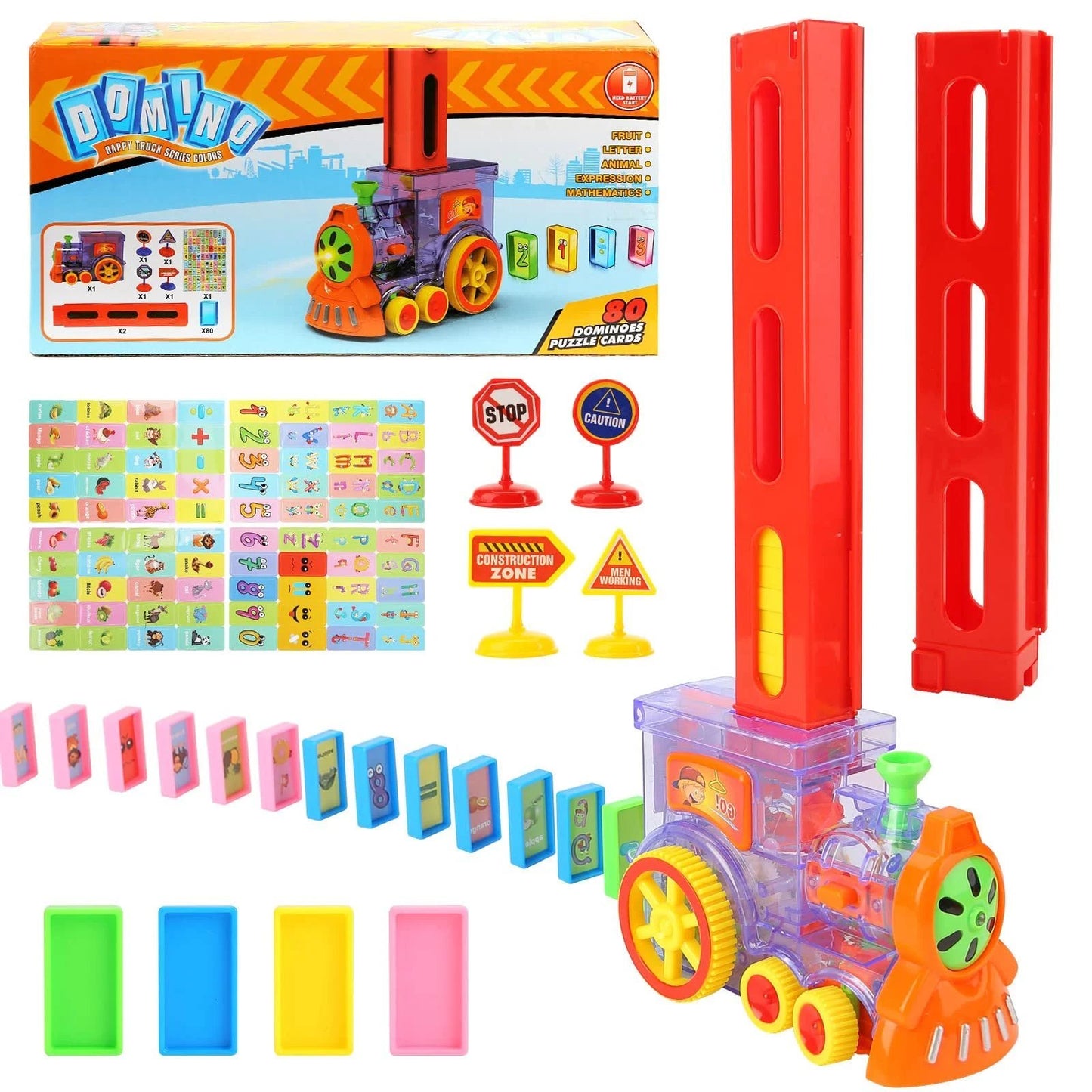 🔥 Promotion 48% OFF🔥🔥 - Dominoes Automatic Domino Train Educational Toy