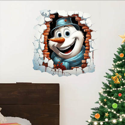 💥Cyber Monday🎁"Santa's Breaking In!" 🎅🏿🎅2D Creative Christmas Wall Stickers