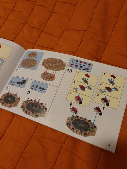 Christmas tree music box built with 361 building blocks