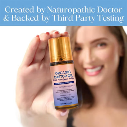 🌿 Refresh & Revive - ✨ Organic Castor Oil Roll-On - For Radiant Skin, Lush Hair & Relaxation