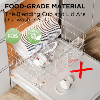 Portable Blender for Shakes and Smoothies with 27oz Cup and Lid