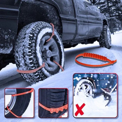 🔥2025 Winter Hot Sale🔥Universal Reusable Anti-skid PE Tire Chains