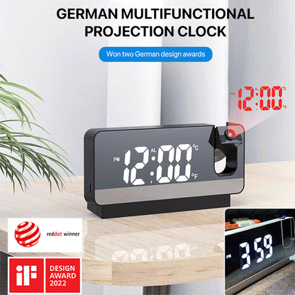 🔥BIG SALE - 46% OFF🔥🔥Mirror projection alarm clock