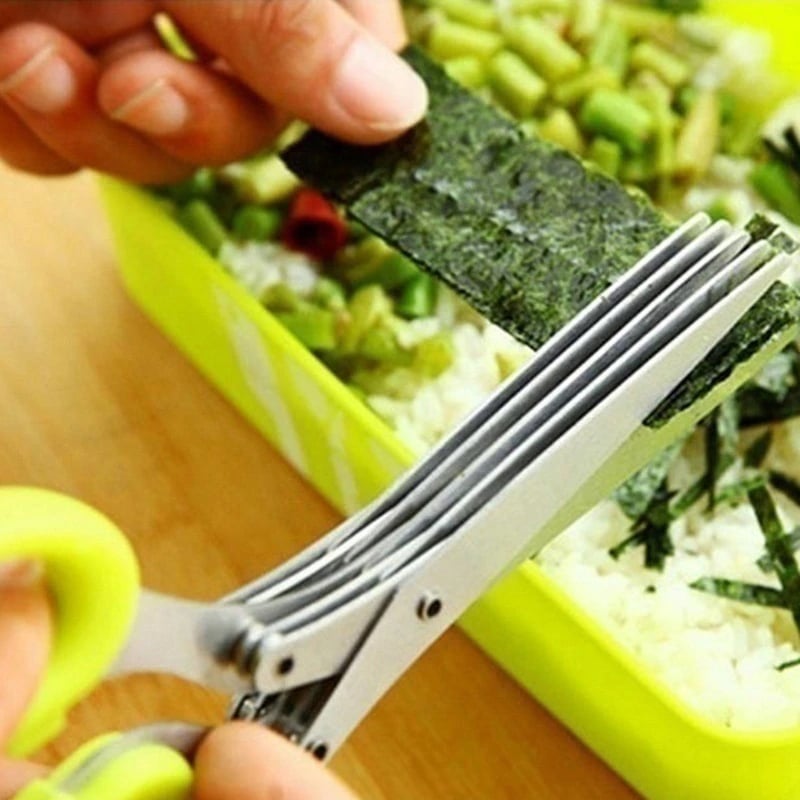 🔥🔥 5 Blade Kitchen Salad Scissors