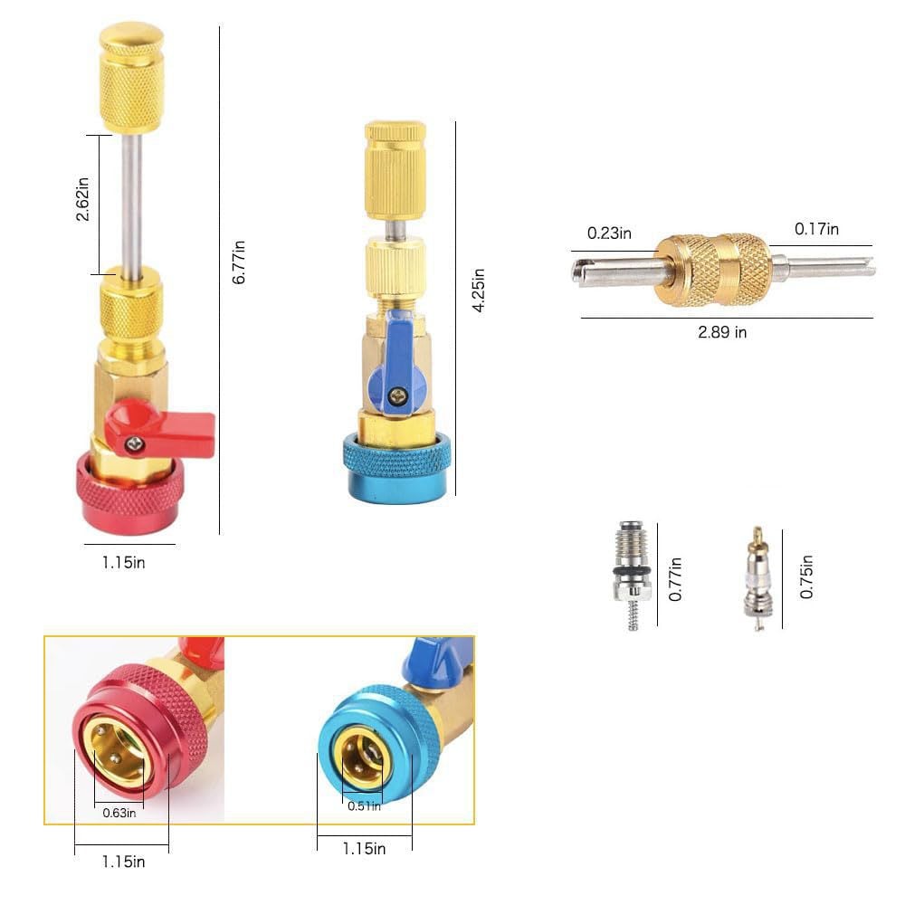 Home & Auto AC Valve Core Remover Installer Tool