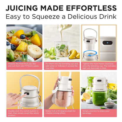 Portable Blender for Shakes and Smoothies with 27oz Cup and Lid