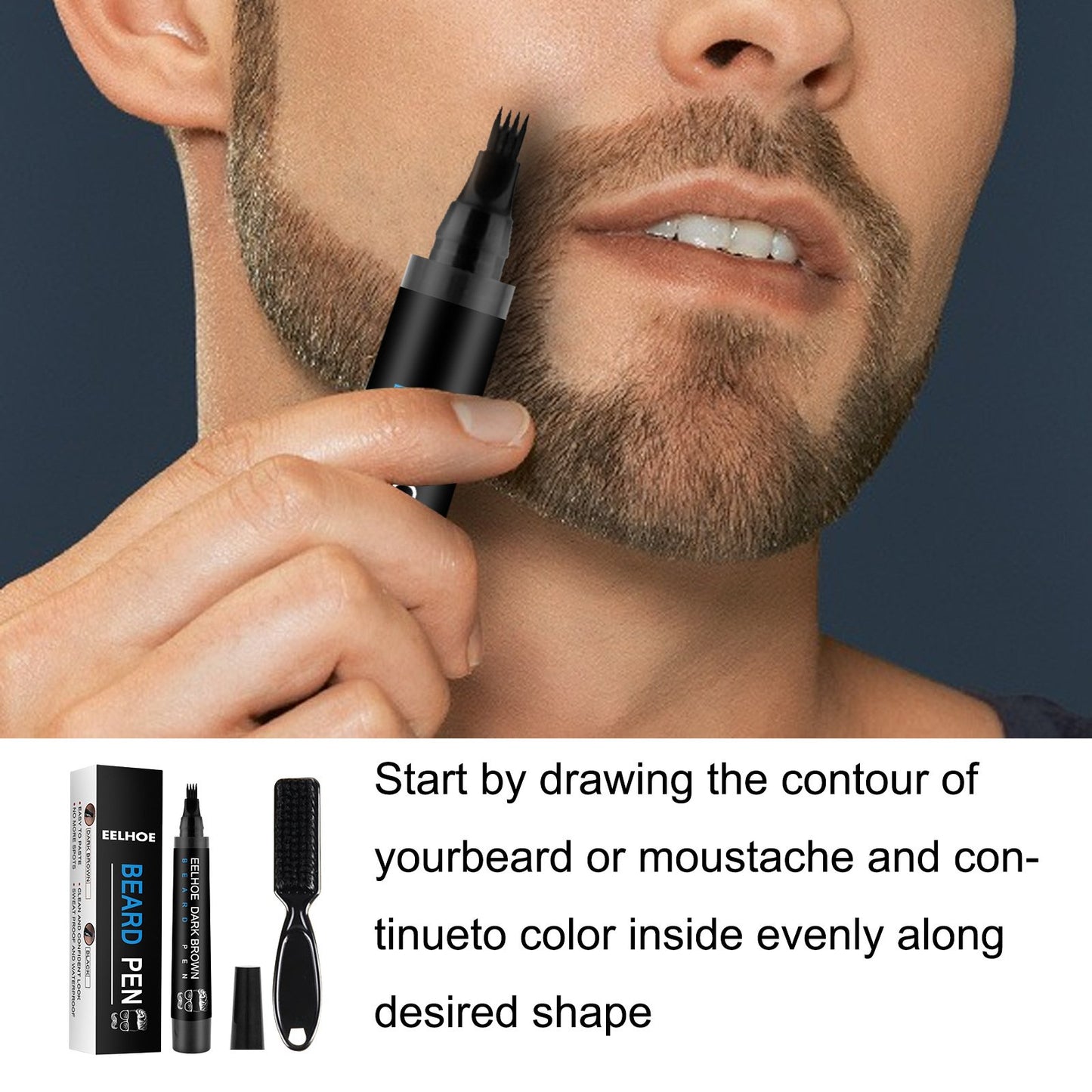 EELHOETM Beard Filling Pen Kit- Perfect Beard Shaping Kit- 🔥 BIG SALE - 45% OFF🔥