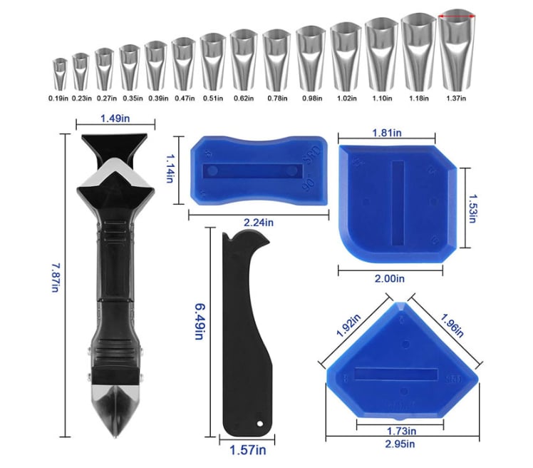 Silicone Caulking Tools and Grout Removal Tool