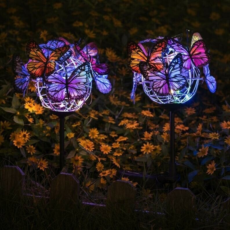 🔥BIG SALE - 48% OFF🔥Solar Stake Lights Butterflies Decor Lights