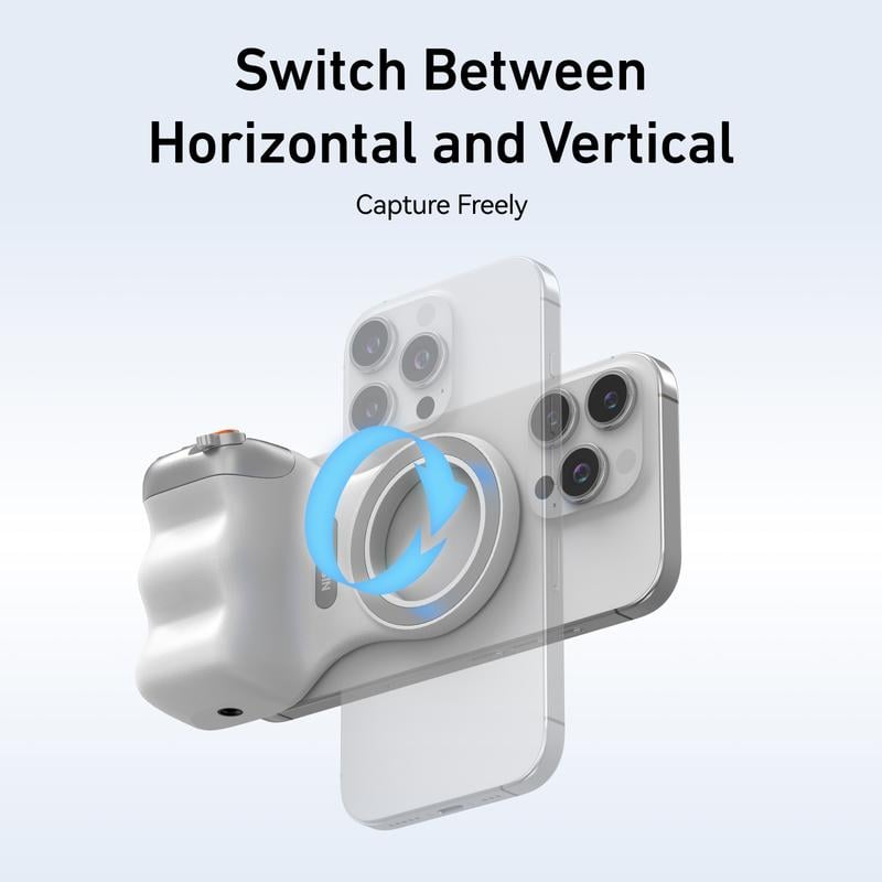 🔥Magnetic Phone Camera Grip with Wireless Shutter – DSLR-Style Handle for iPhone & Android,