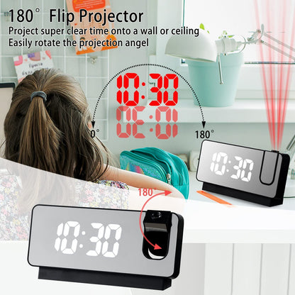 🔥BIG SALE - 46% OFF🔥🔥Mirror projection alarm clock