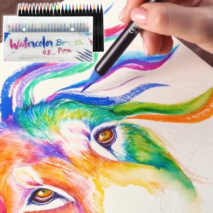 Watercolor nylon Brush Pen Sets🔥