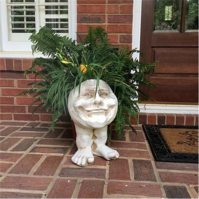 Mugglys Face Statue Planter - Happy New Year 48% OFF🎊