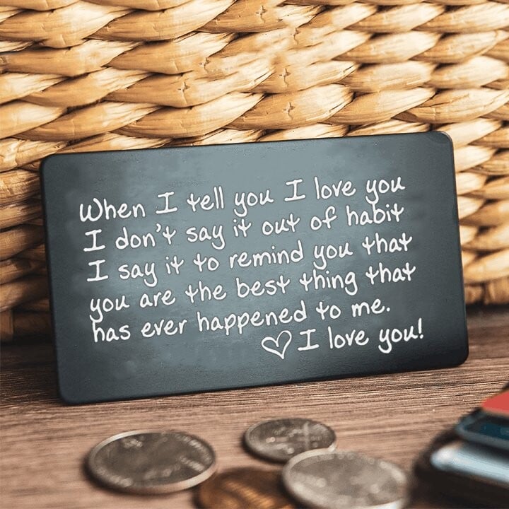 🔥 BIG SALE - 43% OFF🔥🔥 - Mini Laser Engraved Wallet Card, Commemorative Card