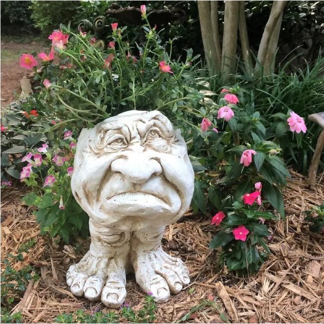 Mugglys Face Statue Planter - Happy New Year 48% OFF🎊