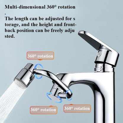 🚰 Upgrade Your Washing Routine✨ TTZZ 360° Rotatable Faucet Aerator Extension - For Effortless, All-Angle Control!