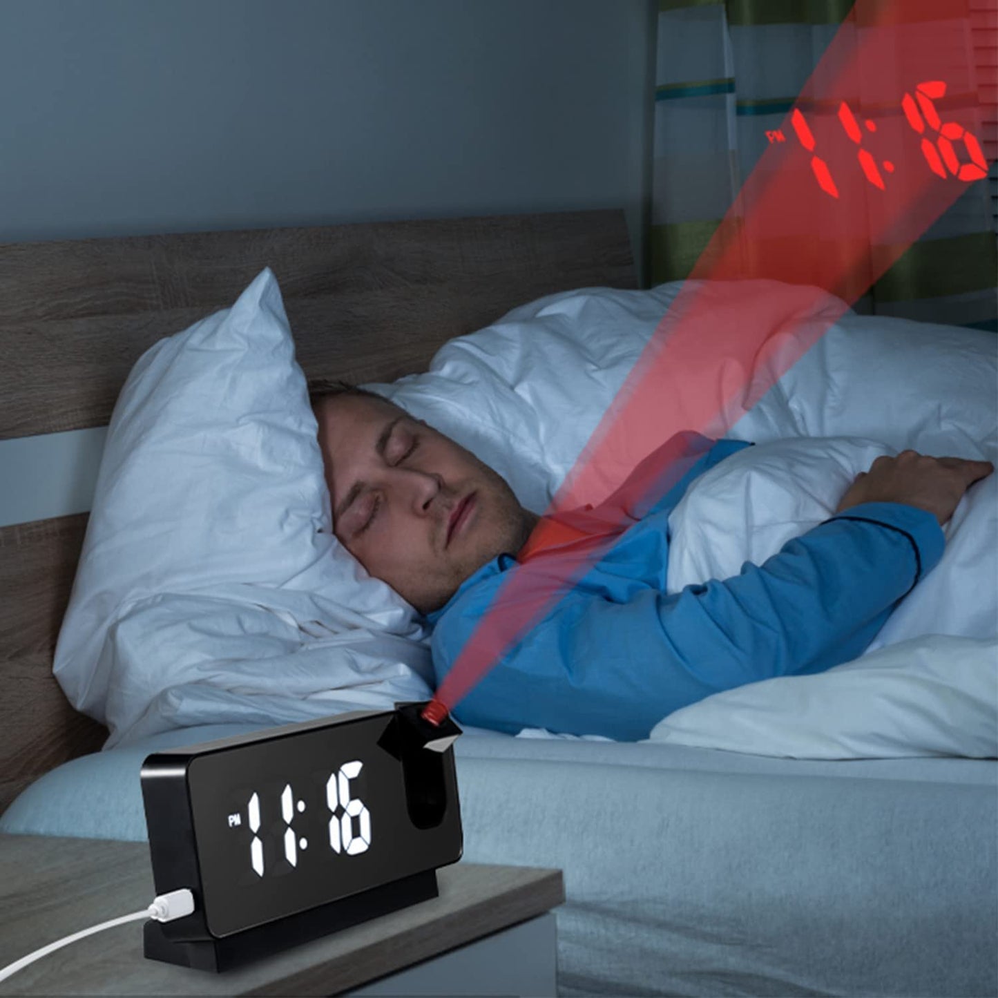 🔥BIG SALE - 46% OFF🔥🔥Mirror projection alarm clock