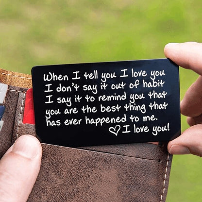 🔥 BIG SALE - 43% OFF🔥🔥 - Mini Laser Engraved Wallet Card, Commemorative Card
