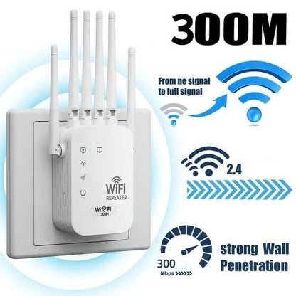 📶WiFi Extender 6-Antenna Strong Signal🚀⚡