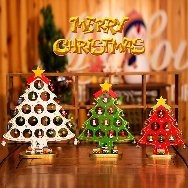 🎅DIY Wooden Mini Christmas Tree Set