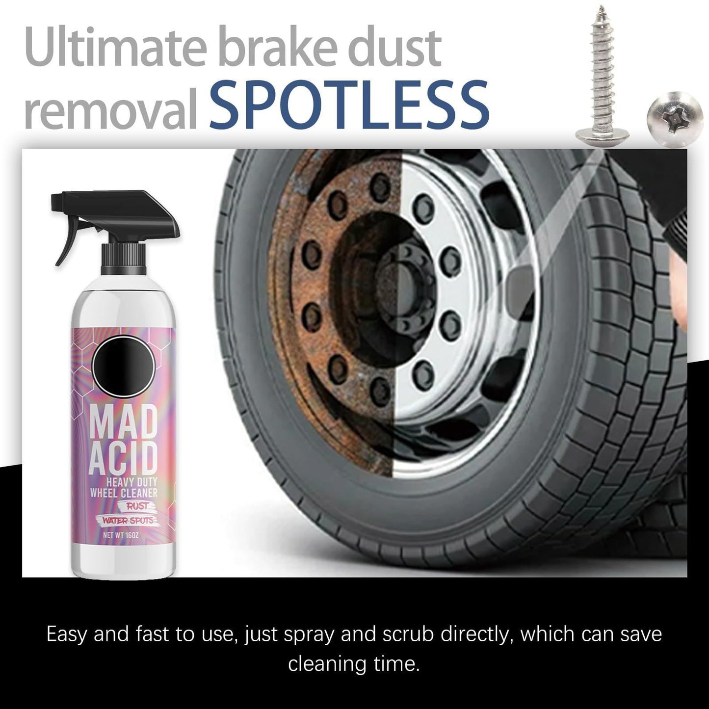 ✨Last Day - Heavy Duty Wheel Rust And Water Spot Cleaner