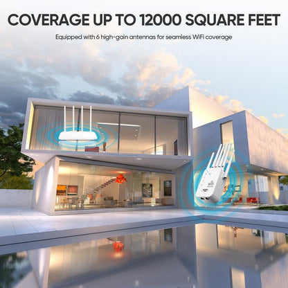 📶WiFi Extender 6-Antenna Strong Signal🚀⚡