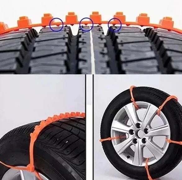 🔥2025 Winter Hot Sale🔥Universal Reusable Anti-skid PE Tire Chains