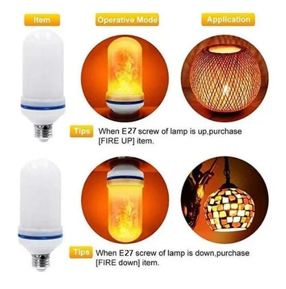 🔥LED Flame Effect Light Bulb-With Gravity Sensing Effect