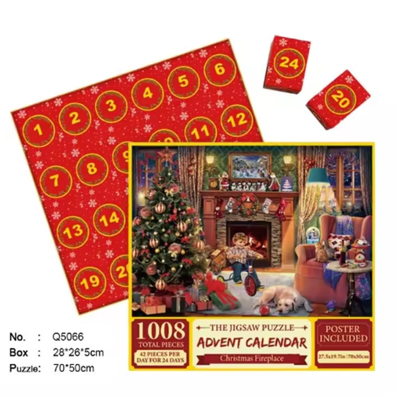 Christmas Advent Calendar Jigsaw Puzzle 1000pcs