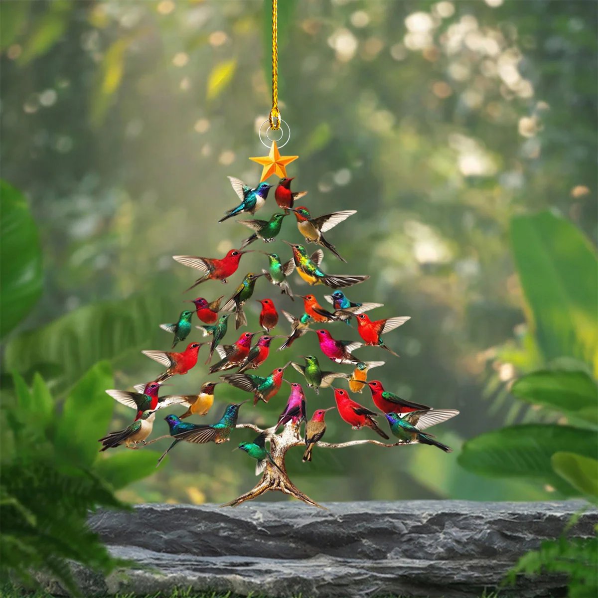 🔥🐦🎄Hummingbird Christmas Ornament💠 (✨Same as in the video)