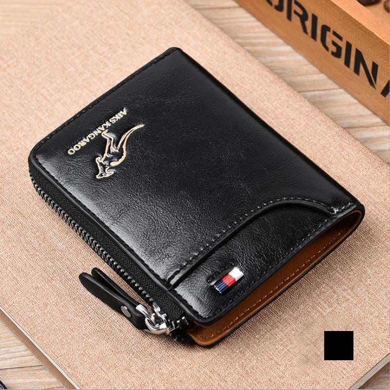 Men Wallet Zipper  Purse ( RFID PROTECTED )