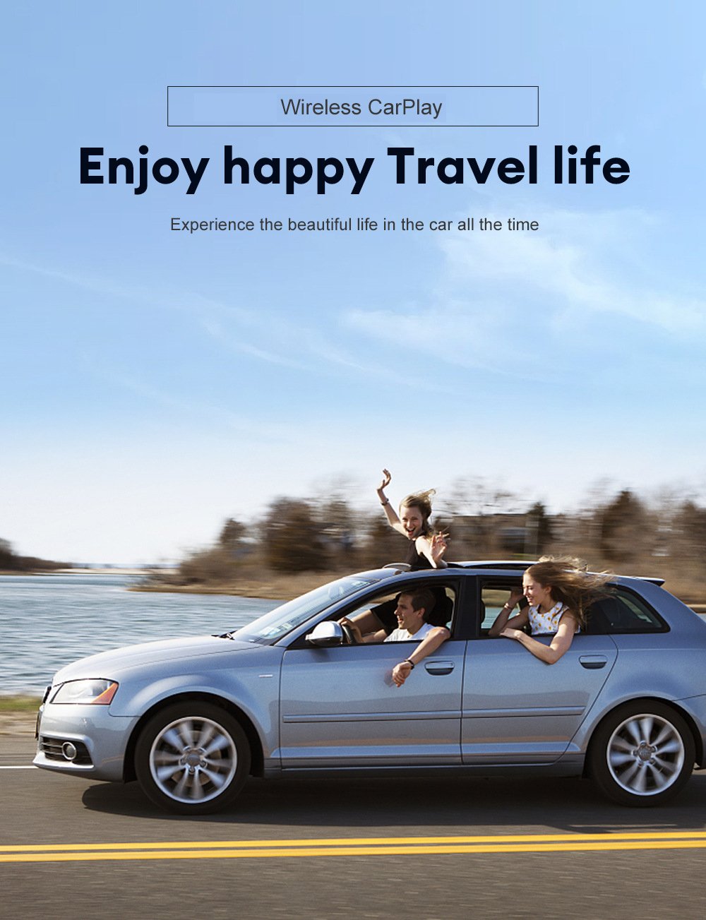 Wired to wireless Carplay wireless transmission adapter