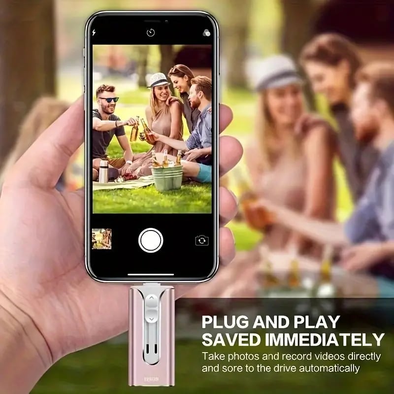 32~256GB Micro USB + 8 Pin + USB 3.0 3 in 1 Mobile Phone Computer U-Disk