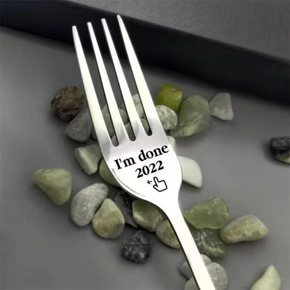 🔥 BIG SALE - 43% OFF🔥🔥 Engraved Fork (With Gift Box)