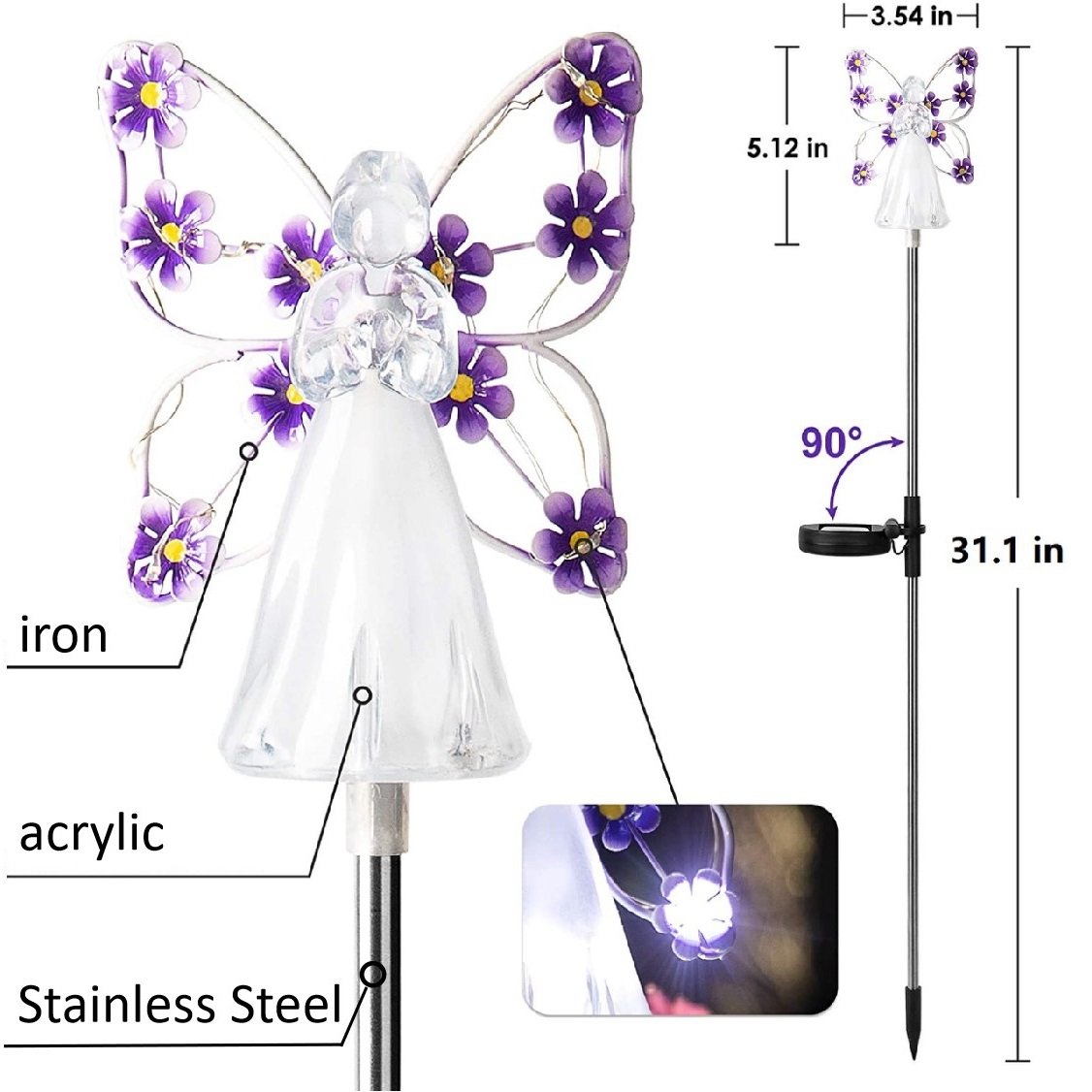 -47% OFF🔥🔥 👼Waterproof  Solar Angel lights
