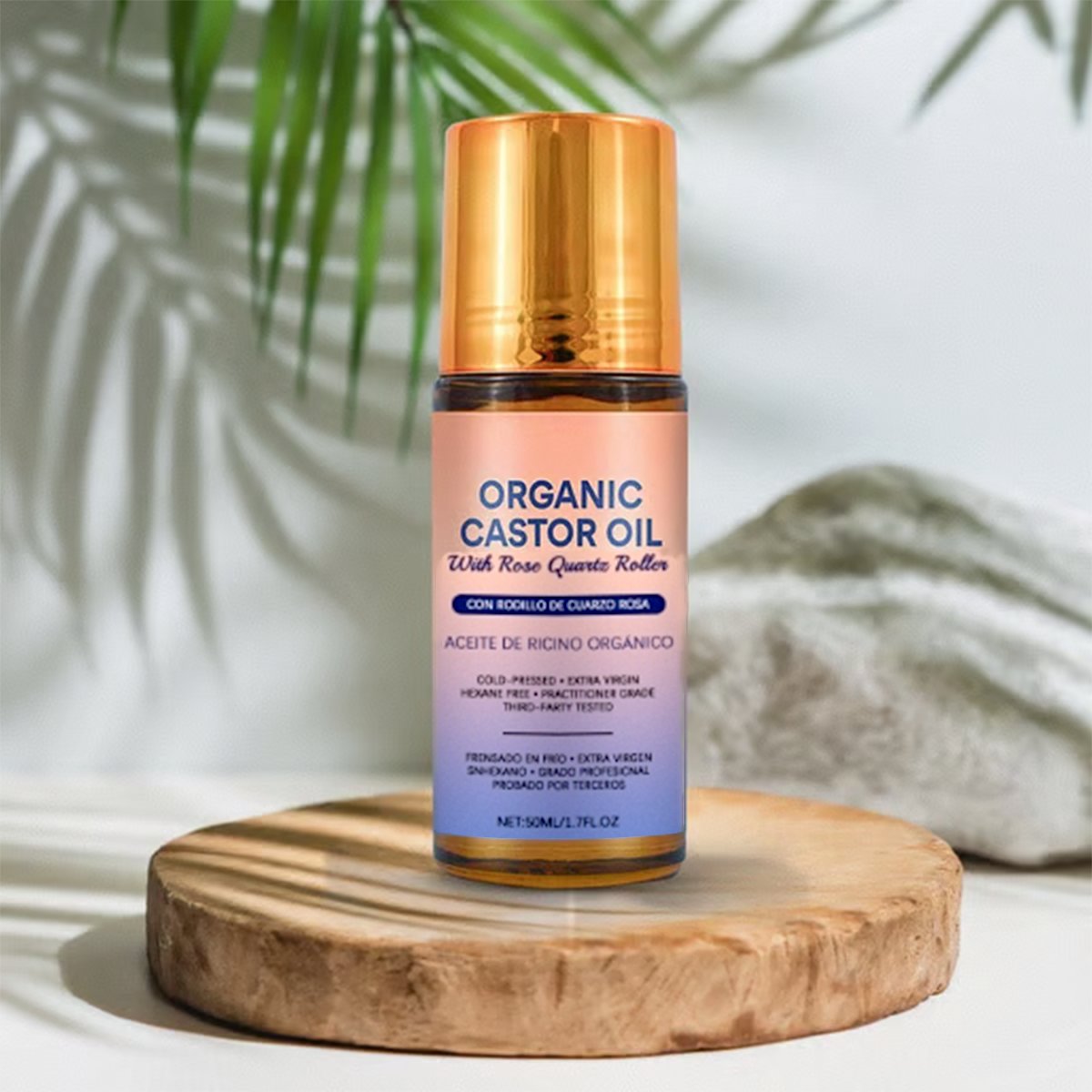 🌿 Refresh & Revive - ✨ Organic Castor Oil Roll-On - For Radiant Skin, Lush Hair & Relaxation