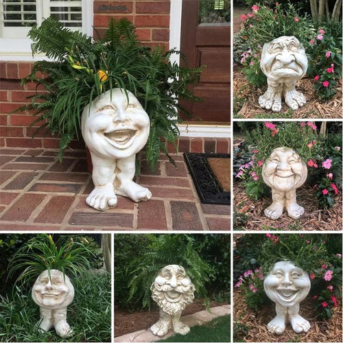 Mugglys Face Statue Planter - Happy New Year 48% OFF🎊