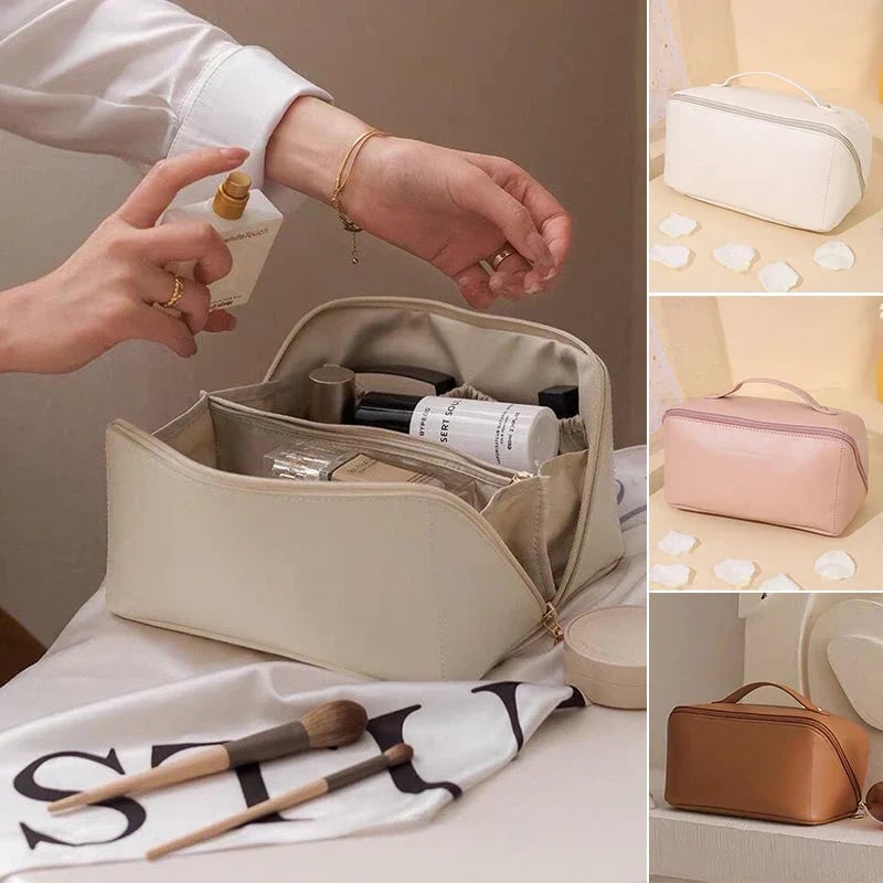 👍Sold 8999+, PU Portable Travel Cosmetic Storage Bag