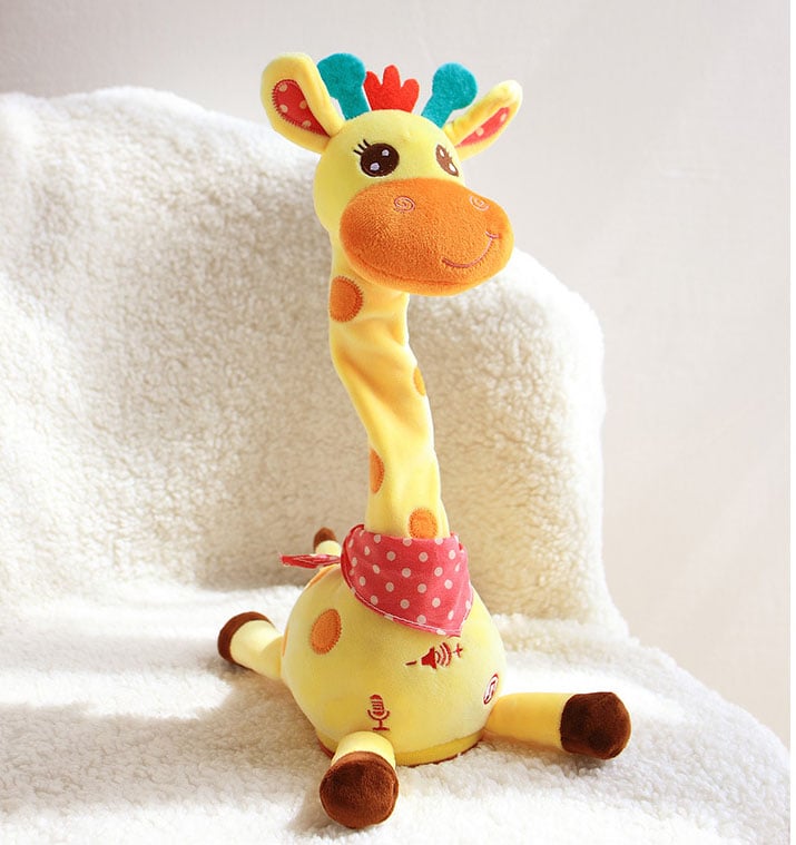🎉 Best-Selling Musical Giraffe Toy – Sings, Dances & Repeats What You Say! 🦒🎵🗣️