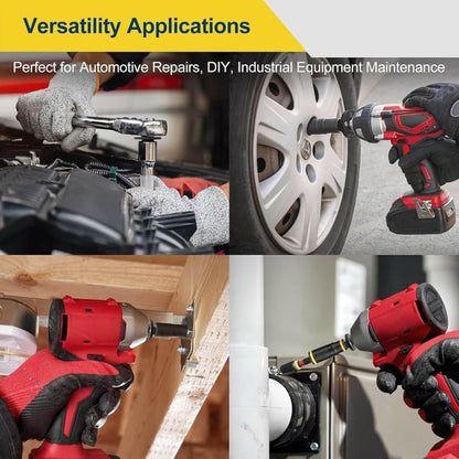 ✨2025 Low Profile Impact Socket Adapter Set – Industrial Drive Ratchet & Wrench Adapter Set for Tight Spaces, 4PC Hardware Kit: 3/4" to 1", 1/2" to 3/4", 1/2" to 3/8", 1/4" to 3/8"