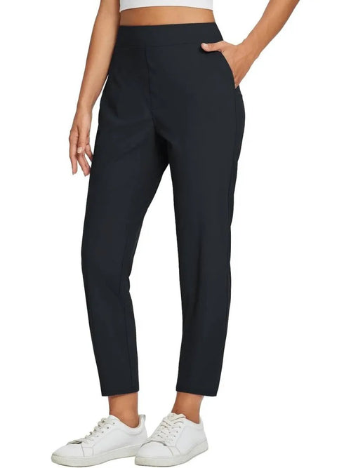 Womens Travel Lightweight Anklle Pants With Zipper Pockets Summer UPF50