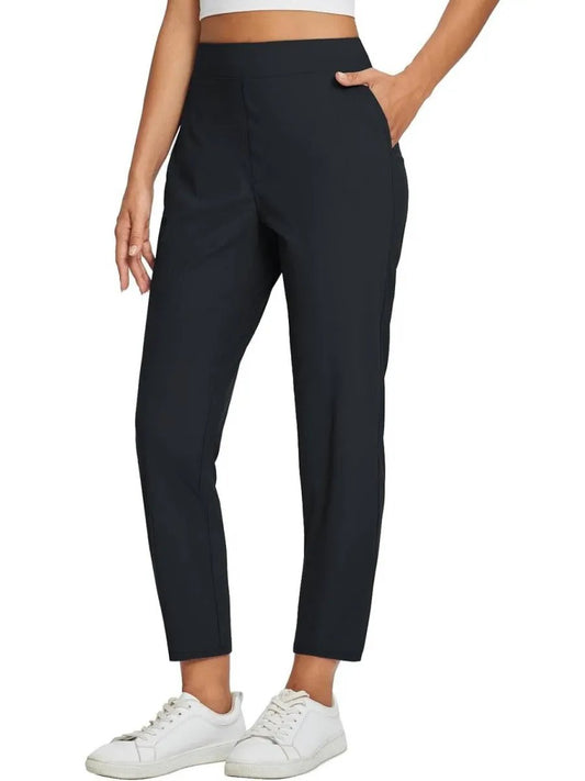 Womens Travel Lightweight Anklle Pants With Zipper Pockets Summer UPF50