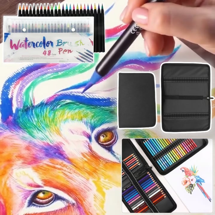 Watercolor nylon Brush Pen Sets🔥