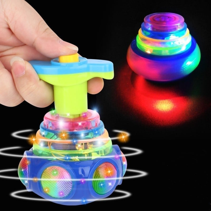 🔥BIG SALE - 45% OFF🔥 Music Flashing Spinners Toy With Launcher