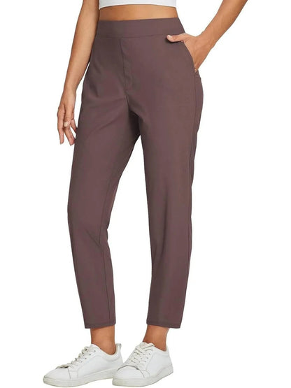 Womens Travel Lightweight Anklle Pants With Zipper Pockets Summer UPF50