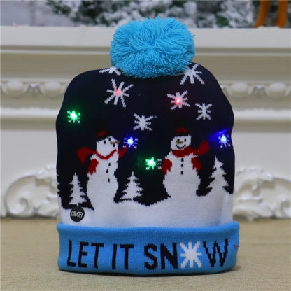 🎁2025 Early Christmas Sale - Christmas LED Light Knitted Beanies
