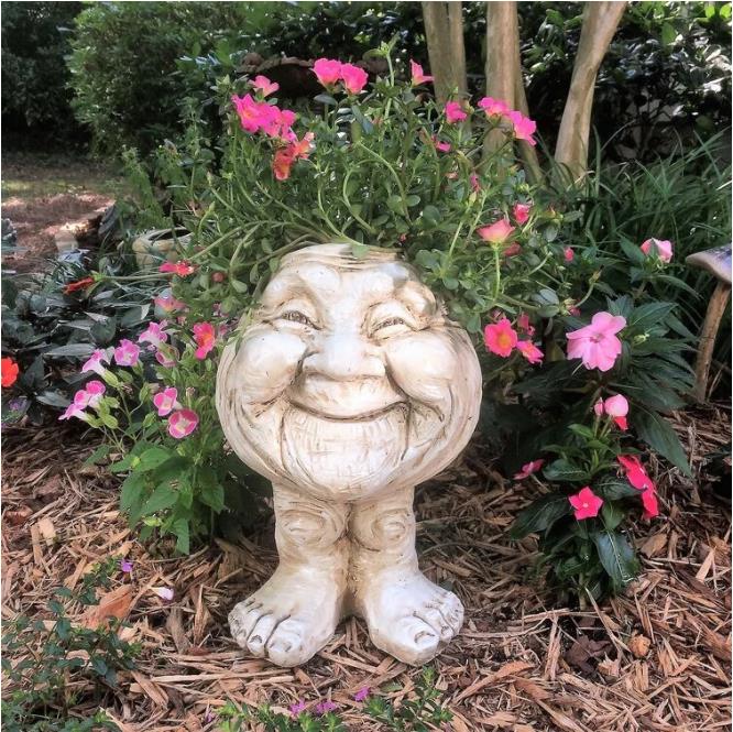 Mugglys Face Statue Planter - Happy New Year 48% OFF🎊