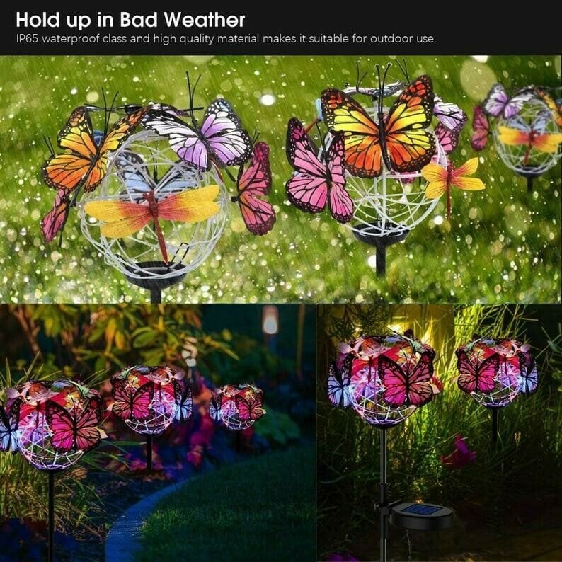 🔥BIG SALE - 48% OFF🔥Solar Stake Lights Butterflies Decor Lights