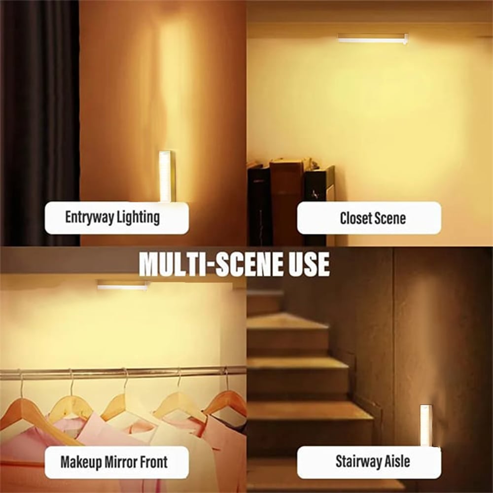 💡 Punch-free Smart Sensor Magnetic Rechargeable LED Lights